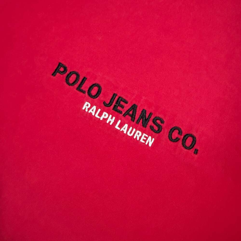 Polo Jeans Co. Ralph Lauren Red Embroidered Logo T-Shirt - Picture 4 of 6